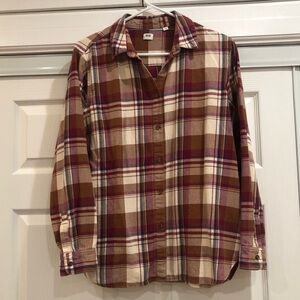 Uniqlo Women Checked Flannel Shirt